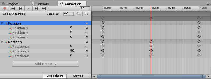 Create and Play animation in unity 8