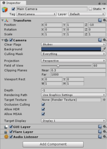 Learning Unity Interface - Inspector