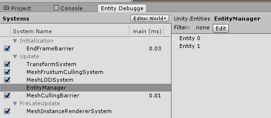 Entity Component System for Unity: Getting Started