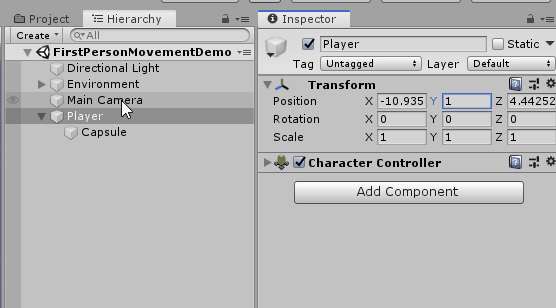 Unity FPS Controller